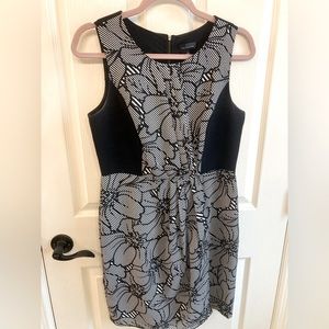 The Limited Size 4 Black floral dress